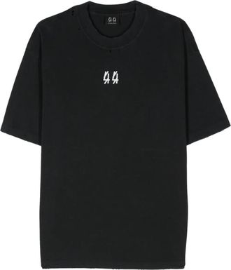 44 Label Group Black Crew Neck Graphic T-Shirt