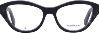 Ferragamo Demo Butterfly Ladies Eyeglasses SF3011 004 53
