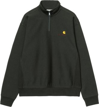 Carhartt Work in Progress Hoodies & sweatvesten, Heren, Zwart, XL, Katoen, Half Zip American Script Sweat