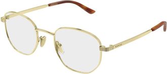 Gucci Panthos Optisch Montuur - Dames - Brillen - Geel - 49 MM - Accessoires