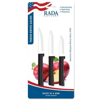 Rada Paring Knives Galore ProPak 3 Piece Knife Set in Black at Nordstrom