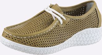 Gemini Schn&uuml;rschuh GEMINI, Damen, Gr. 36, oliv, Glattleder, Schuhe Schn&uuml;rschuh