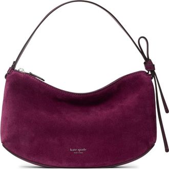 Kate Spade New York loop suede shoulder bag in Purple Agate at Nordstrom