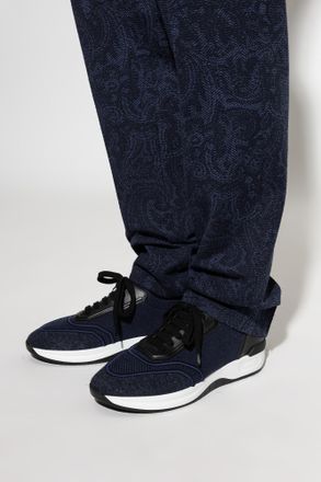 Brioni Sports Shoes, Mens, Navy Blue