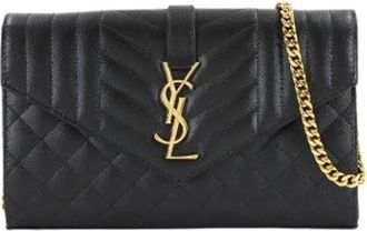 Saint Laurent Pre-owned Cross Body Bags, female, Black, Size: ONE SIZE Pre-owned Vintage Cross Body Bag