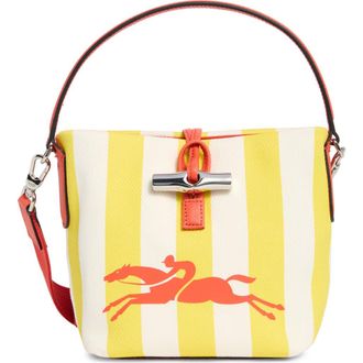 Longchamp Essential Transit Bucket Bag in Yellow/White at Nordstrom Rack
