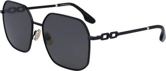 Victoria Beckham Black Metal Womens Sunglasses