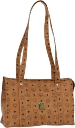MCM Pre-owned Tote Bag - Dames - Vintage Shopper - Bruin - ONE Size - Leer - Vintage