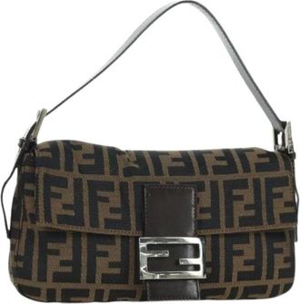Fendi Pre-owned Shoulder Bags, female, Brown, Size: ONE SIZE Pre-owned Shoulder Bag