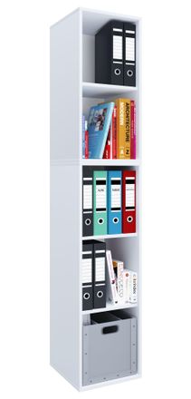ebuy24 Estante De Madera Vcm De Pie Gabinete De Archivo De Ahorro De Espacio Dimensiones Aprox. Al. 184 X An. 35 X T. 37 Cm Estante Elegante Estante De Ofici