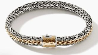 John Hardy Icon Bracelet, Gold, Sterling Silver, 8MM - BUZ900994RVXUM