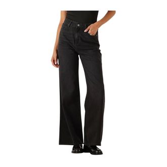 Lee Dames, Jeans, Zwart, Maat: W32 Katoen