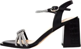 Cesare Gaspari Schoenen, Dames, Veelkleurig, 40 EU, Leer, Sandalen met open neus en blokhak Alisa