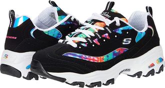 Skechers DLites - Summer Fiesta Womens Shoes Black : 10 C - Wide, Leather
