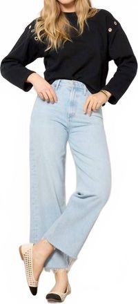 Nation Ltd Arlem Crew Sweatshirt In Jet Black