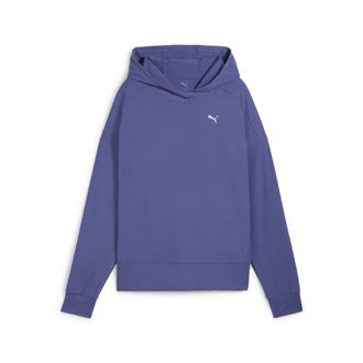 Puma Kapuzensweatshirt PUMA CLOUDSPUN HOODIE, Damen, Gr. XL, blau (blau crystal), Jersey, Obermaterial: 85% Polyester, 15% Elasthan, relaxed fit normal, an