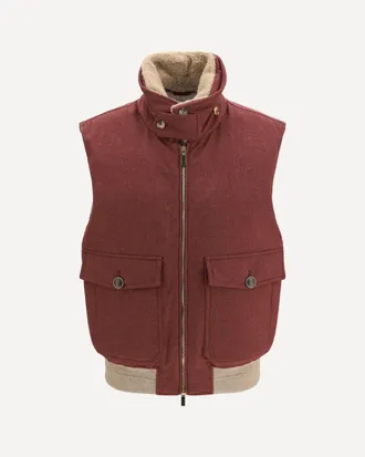 Brunello Cucinelli Wool Padded Vest Male M