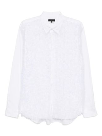 Comme Des Gar&ccedil;ons pompom detailing shirt - men - Cotton/Nylon - M - White