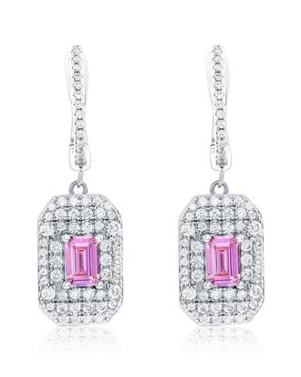 Suzy Levian Suzy Levian Silver Cz Dangle Earrings