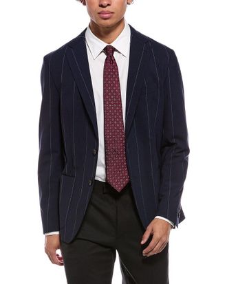 Eleventy Single Breasted Wool-Blend Jacket