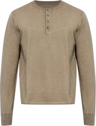 Rag & Bone Tops, Heren, Bruin, M, Katoen, Buttoned T-Shirt