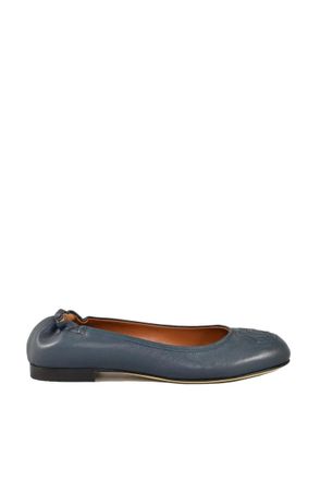 A.Testoni Womens Ballerinas - Blue