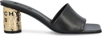 Givenchy Tape Heeled Leather Mules Shoes