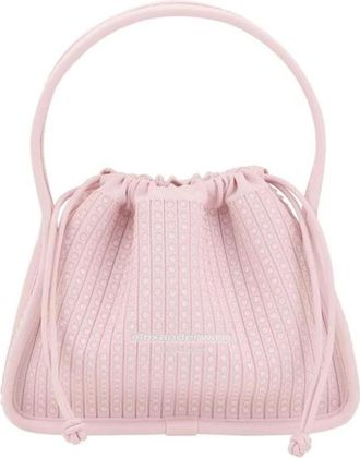 Alexander Wang Moderne Transparante Schoudertas - Dames - Handtassen - Roze - ONE Size - Polyester - Tassen