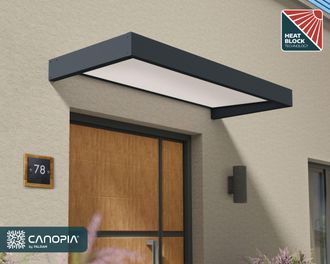 Palram Canopia Sophia Marquesina Para Puerta 215x95 Cm Opal