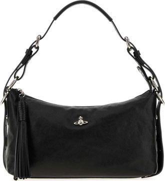 Vivienne Westwood Emma Schoudertas - Dames - Schoudertassen - Zwart - ONE Size - Leer - Tassen
