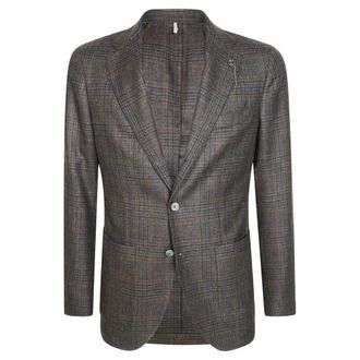 Santaniello Kostuums, Heren, Bruin, M, Wol, Giacca Galles