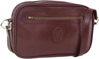 Cartier Pre-owned Vintage Cross Body Bag - Dames - Vintage Schoudertas - Rood - ONE Size - Leer - Vintage