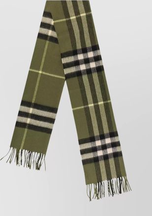 Burberry checked cashmere scarf