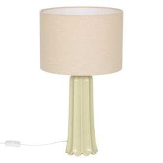 Atmosphera L&aacute;mpara Vinny Cil&iacute;ndrica, 55 Cm De Altura, Verde - Atmosphera Cr&eacute;ateur DInt&eacute;rieur