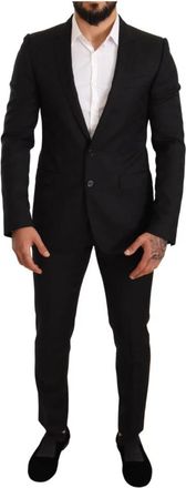Dolce & Gabbana Single Breasted Suits - Heren - Business pakken - Zwart - S - Wol - Kostuums