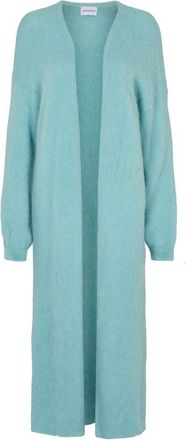 Americandreams Americandreams, Truien & Vesten, Dames, Groen, ONE Size, Wol, June Long Alpaca Cardigan