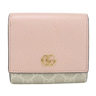 Gucci Pink Gg Supreme Wallet (Bi-Fold) (Pre-Owned)