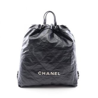 Chanel Black Leather Backpack (Pre-Owned)