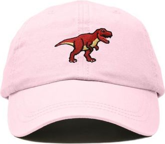 Dalix T Rex Dad Cap in Washed Pink at Nordstrom