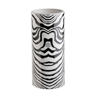 Roberto Cavalli Home Luxury Vase in Zebrage at Nordstrom, Size Medium