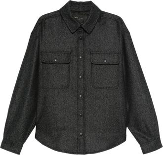 Roberto Collina Camicia con motivo pied-de-poule - Grigio