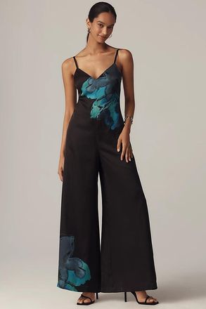 Hutch Satin Printed Jumpsuit