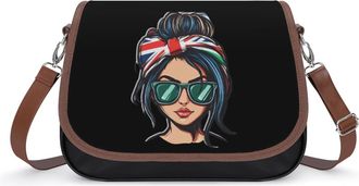 Generic England UK Woman Crossbody Bags for Women Fashion Leather Shoulder Handbags With Adjustable Strap