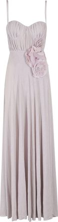 Elisabetta Franchi Violet Viscose Maxi Dress