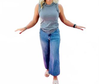 Dear John Denim Audrey Charisma High Rise Crop Jean In Blue