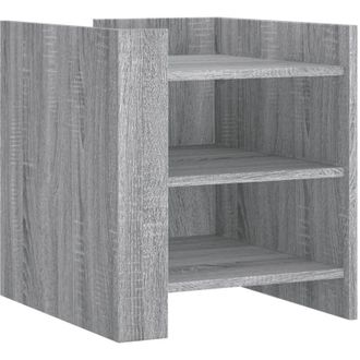 vidaXL Vidaxl - Mesita De Noche Madera De Ingenier&iacute;a Gris Sonoma 45x50x50 Cm