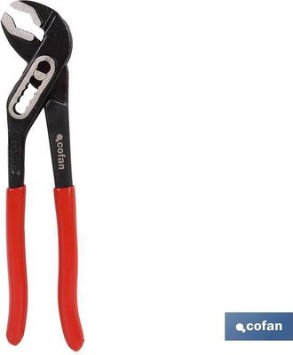 cofan Tenaza De Canal L-10, Tenaza De Canal Tipo Est&aacute;ndar Fabricada En Acero Pulido De Gran Resistencia Y Calidad. Con Mango Antideslizante De Pvc En Color 