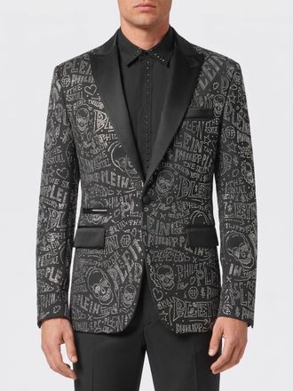 Philipp Plein Blazer a monopetto Skull