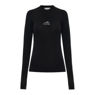 Balenciaga Skiwear Top - Dames - Tops - Zwart - Maat: 2XS Katoen