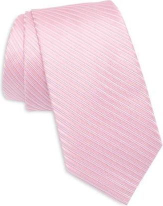 Calvin Klein Gregory Stripe Tie in Pink at Nordstrom Rack